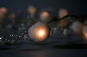 background with illuminated balls