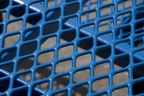 abstract blue web chair pattern