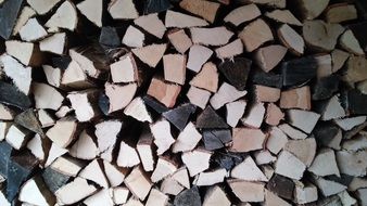firewood stack wood holzstapel