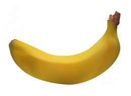 banana fruit food yellow isolated