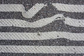 asphalt stripes error distorted