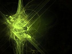 fantasy dark green background
