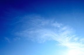 background with peaceful blue summer sky