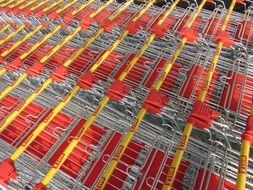 shopping cart steel plastic