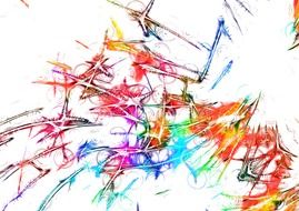 color graphics of the stars on a white background