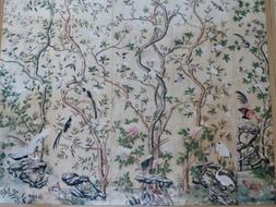 Image of nature on Chinese wallpaper