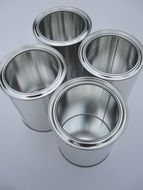 cans glance tin white metal sheet