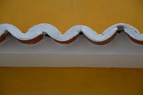 pattern line wave roof edge border