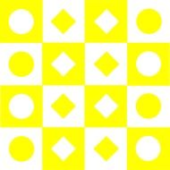 geometric yellow white background