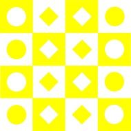 geometric yellow white background