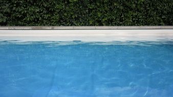 water surface of the swimming pool