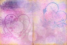 heart painting background creative