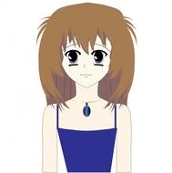 drawing of an anime teenage girl