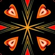 black background with geometrical design