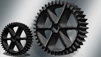 two 3d gears