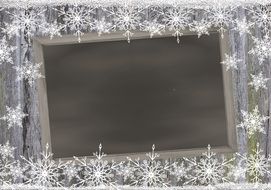 frame board snowflakes