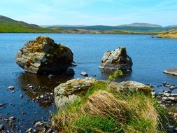 lake water scenic landscape