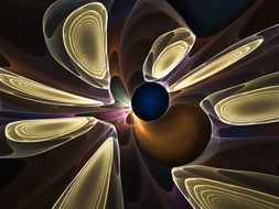 digital fractal apophysis spirals