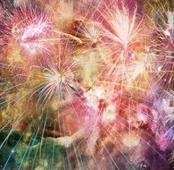 fireworks colorful cheerful party