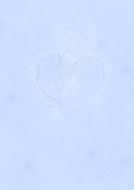 blue stationery heart decoration