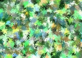 painting art colors green blue