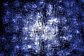 abstract blue puzzles background