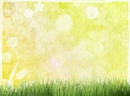 background easter meadow grunge