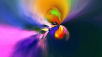 colorful blurred neon swirl