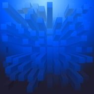 abstract background blue blocks