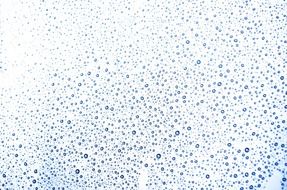 condensated water on the glass