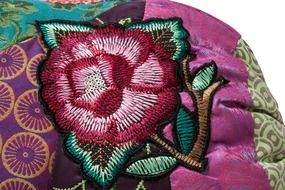 embroidery tissue jacquard flower ornament