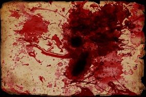 blood spatter scroll grunge