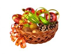 drawing of new year&#039;s decoration