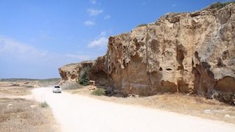 cliffs desert formations landscape