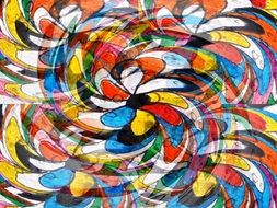 background flora abstract colorful