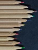 sharp pencils of different colors