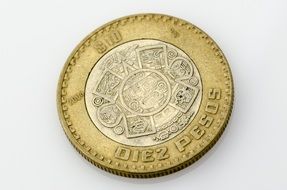coin pesos money peso ten