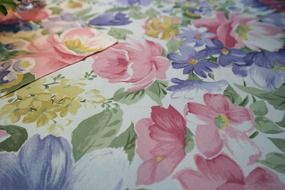 flowers pattern on a tablecloth