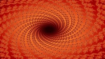 fractal orange digital art