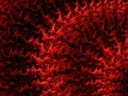 red abstract fractal background