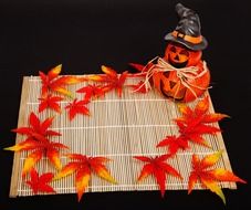 pumpkin autumn background dark halloween