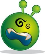 alien smiley emoji emoticon symbol