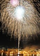 colorful fireworks spectacle
