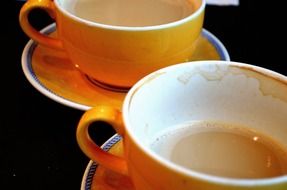 coffee mug mugs orange empty full