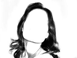 portrait of a woman without face