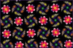 pattern flowers wallpaper