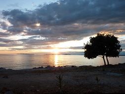 sunset croatia landscape twilight