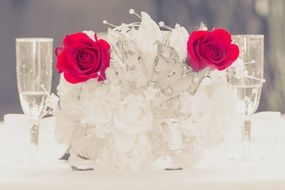 white wedding decoration