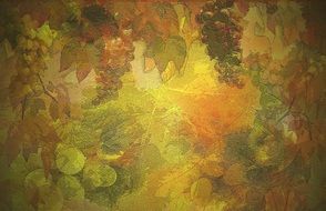 background with autumn decorations