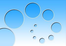 background abstract district round